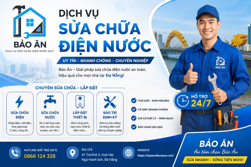 Sửa chữa điện nước Đà Nẵng Bảo Ân