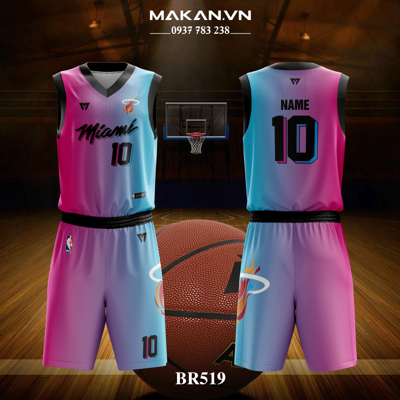 Mẫu áo bóng rổ thiết kế theo yêu cầu